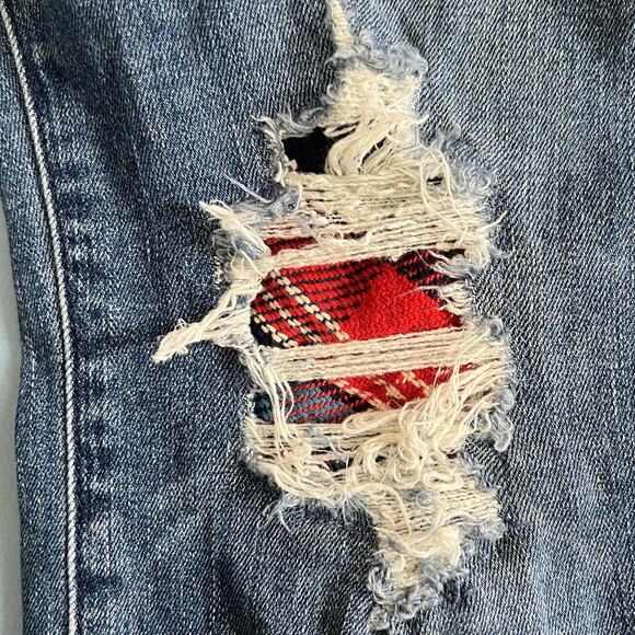 Mother High Waisted Looker Ankle Fray Just Like The Ones We Used To Know Jeans - Picture 12 of 12